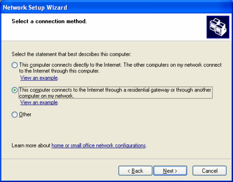 Network Setup Wizard
