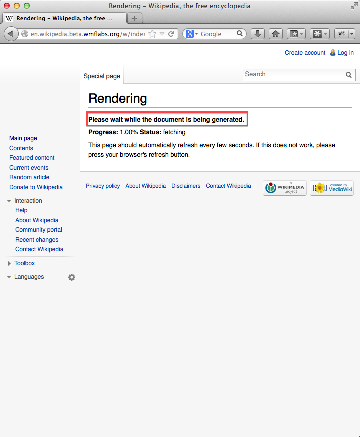 Please wait while the document is being generated.