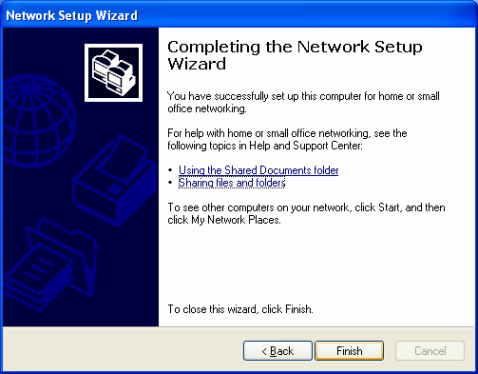 Network Setup Wizard