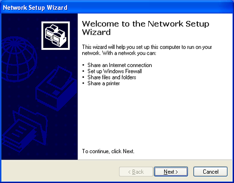 Network Setup Wizard