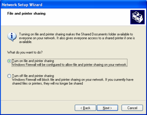 Network Setup Wizard